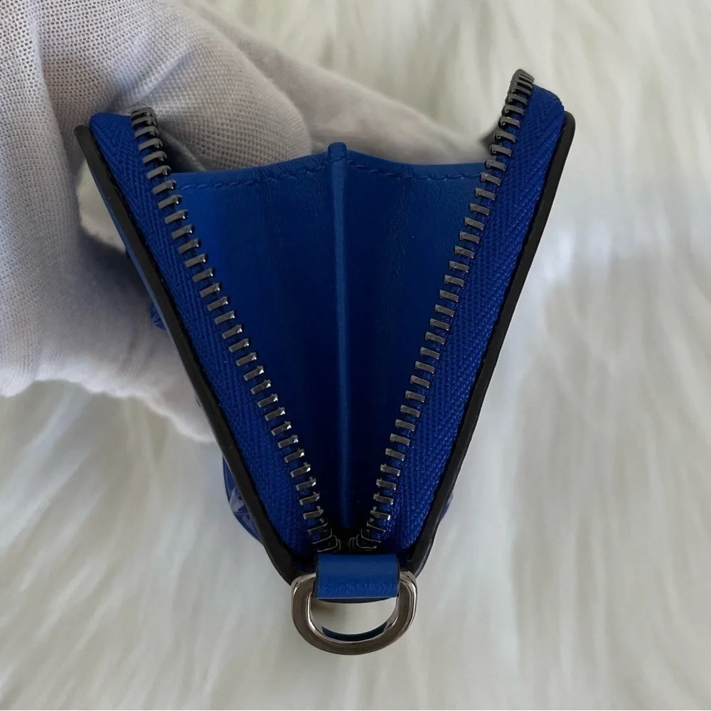 Jimmy Choo Regina Zip-around Card Wallet Dust Bag BNWOT Cobalt
